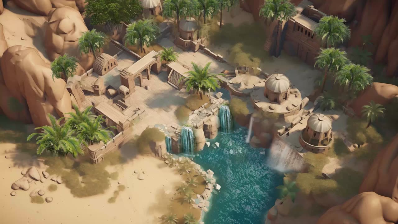 Desert Oasis, The free map