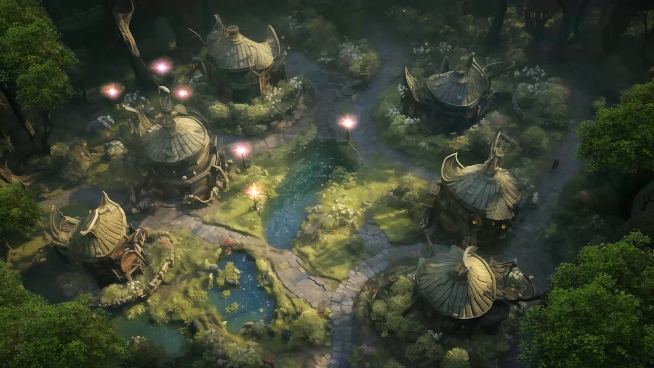 Fey Village, The free map