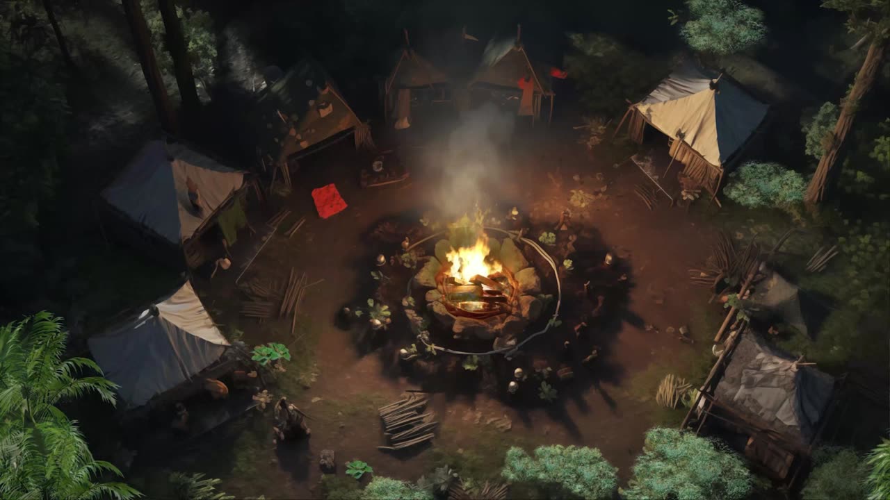 Jungle Campfires, The free map