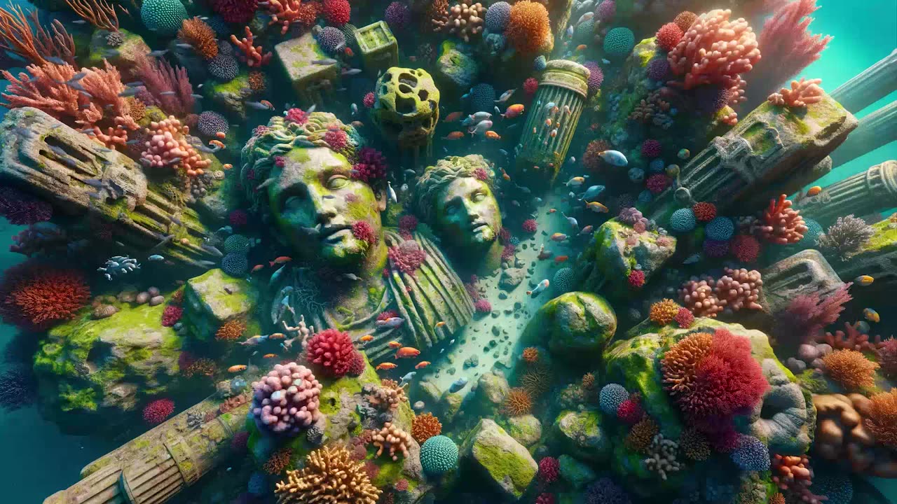 Underwater Ruins, The free map